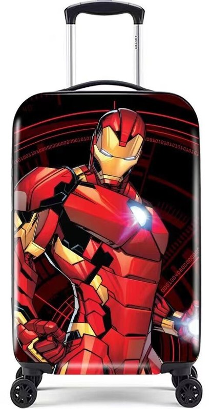 Мультфильмы для детей Чемодан для школьников Супермен Чемодан для детей ABS PC 4 колеса Дети Чемодан для школьников