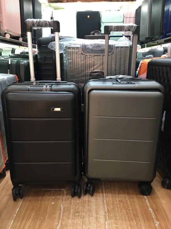 Чемодан с багажом Набор на кусочек Носить на ABS + PC Spinner Trolley с карманом Носить на багаж для деловых поездок