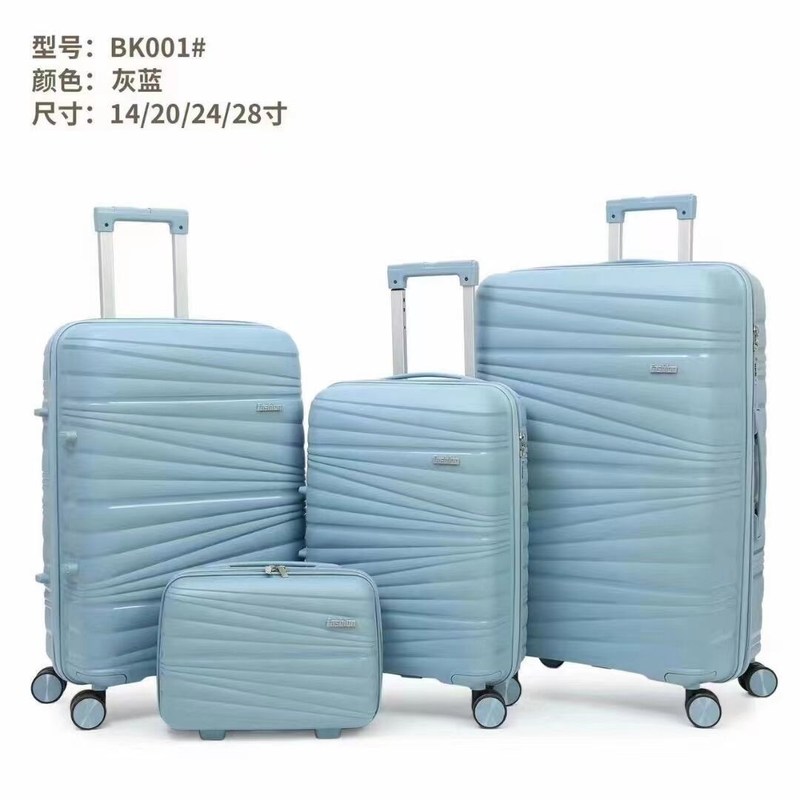 На заказ 360-градусные колеса багажник 4 штуки PP Luggae Case Комбинация замка чемодан