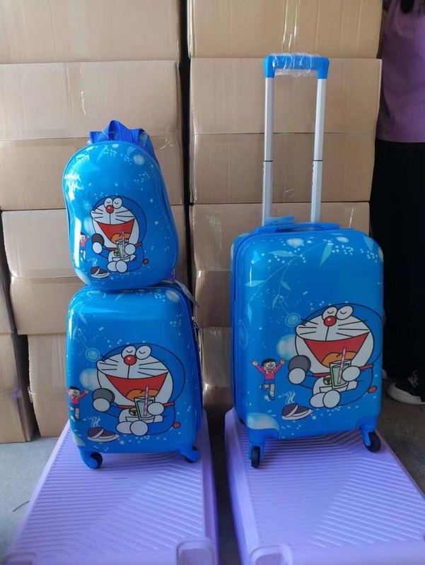 Оптовая 12 16 20-дюймовый универсальный путешественный тележный набор Животный мультфильм Тяжелое чемоданчик для детей Мальчики и девочки для ношения