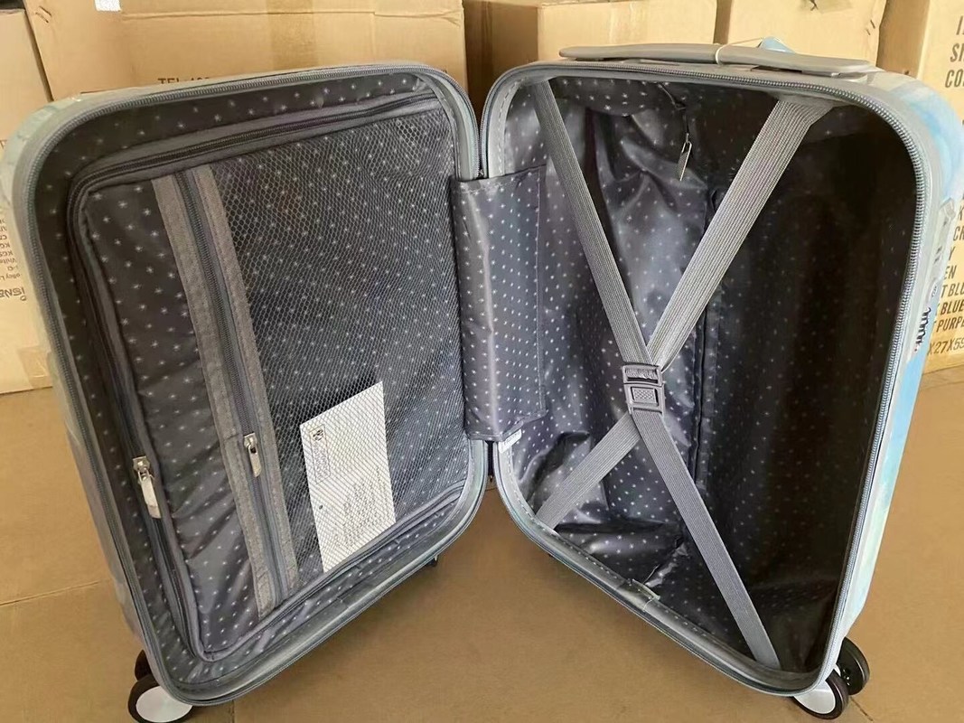 Настроить рисунок Мультфильм Анимация Дети ездить на чемодан Дети Сиденье для девочек Мальчики путешествовать Нести на багаж