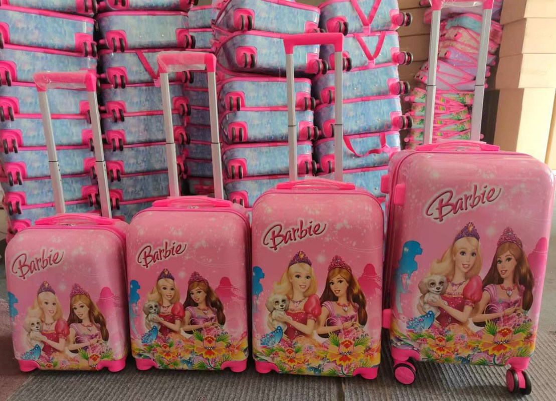 16 18 20 22 дюймов двусторонний мультфильм Zipper багаж, универсальный колесный бордёр путешественный ящик, детский тележный чехол