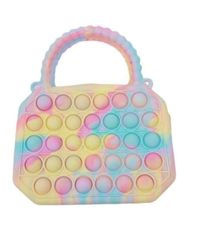 Стресоуменьшающее Силикон Фиджет Игрушки Сумки Женщины Сумочки Дамы Девочки Монета Сумочка Посыльный Детские Сумочки Пузырь Ручные Сумочки
