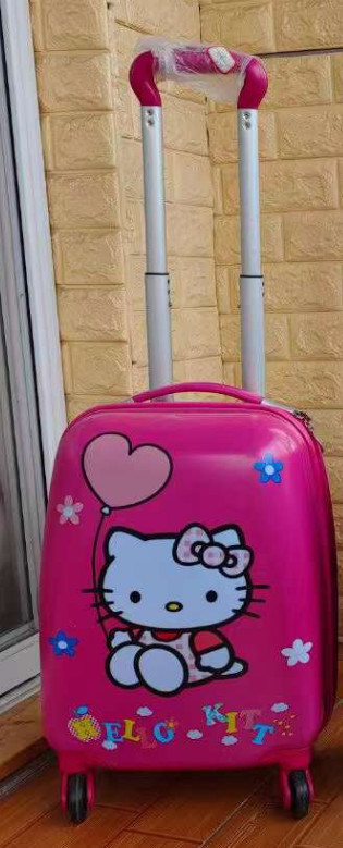 Детский чемодан ABS Spinner Чемодан для мужчин и женщин Чемодан для путешествий Детки 16 дюймовый чемодан с паролем