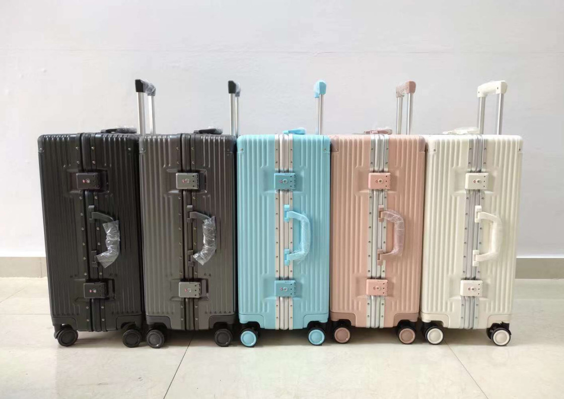 Чемодан для деловых поездок 20 24 дюймовый портативный чемодан с алюминиевой рамкой