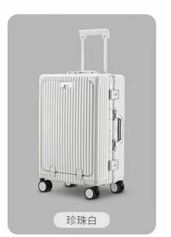Самый продаваемый на заказ долговечный чемодан ABS чемодан переднее открытие двойное открытие носить в багаже