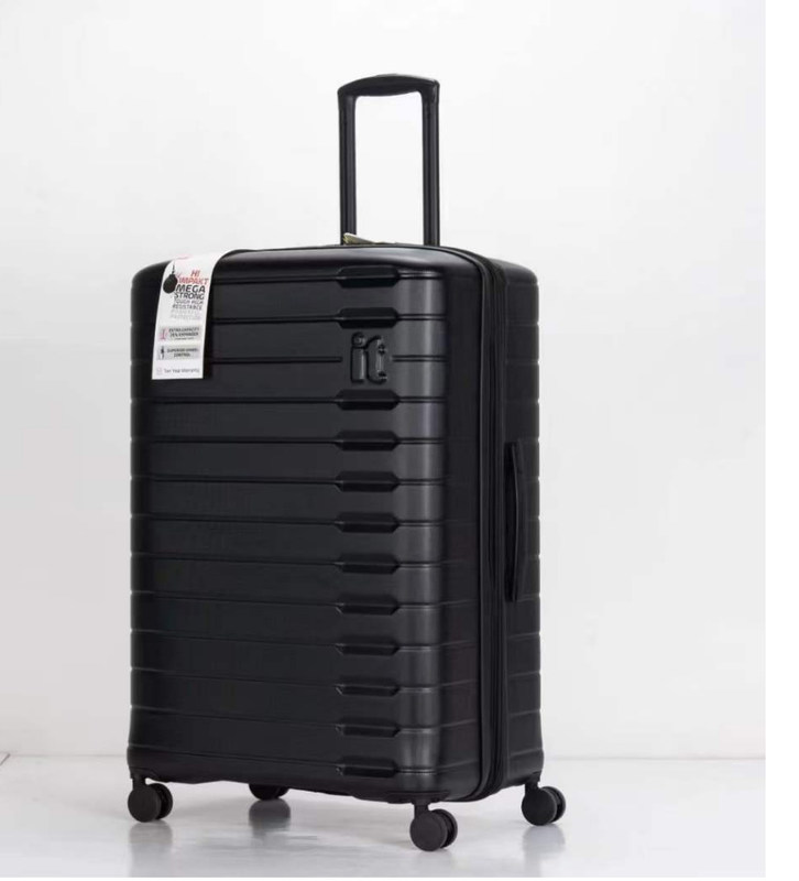 Чёрный неразрывный р.п. Новейший чемодан прочный багаж 28 расширяемый чемодан для деловых поездок