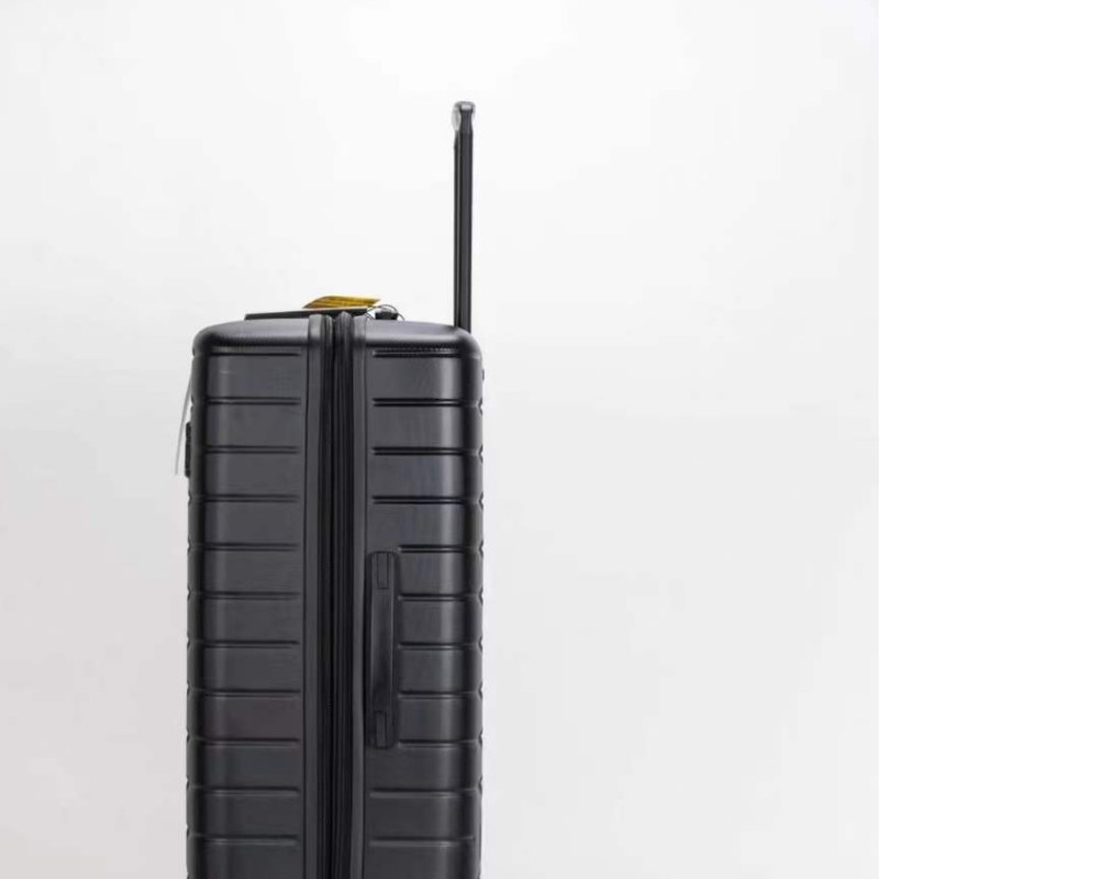 Чёрный неразрывный р.п. Новейший чемодан прочный багаж 28 расширяемый чемодан для деловых поездок