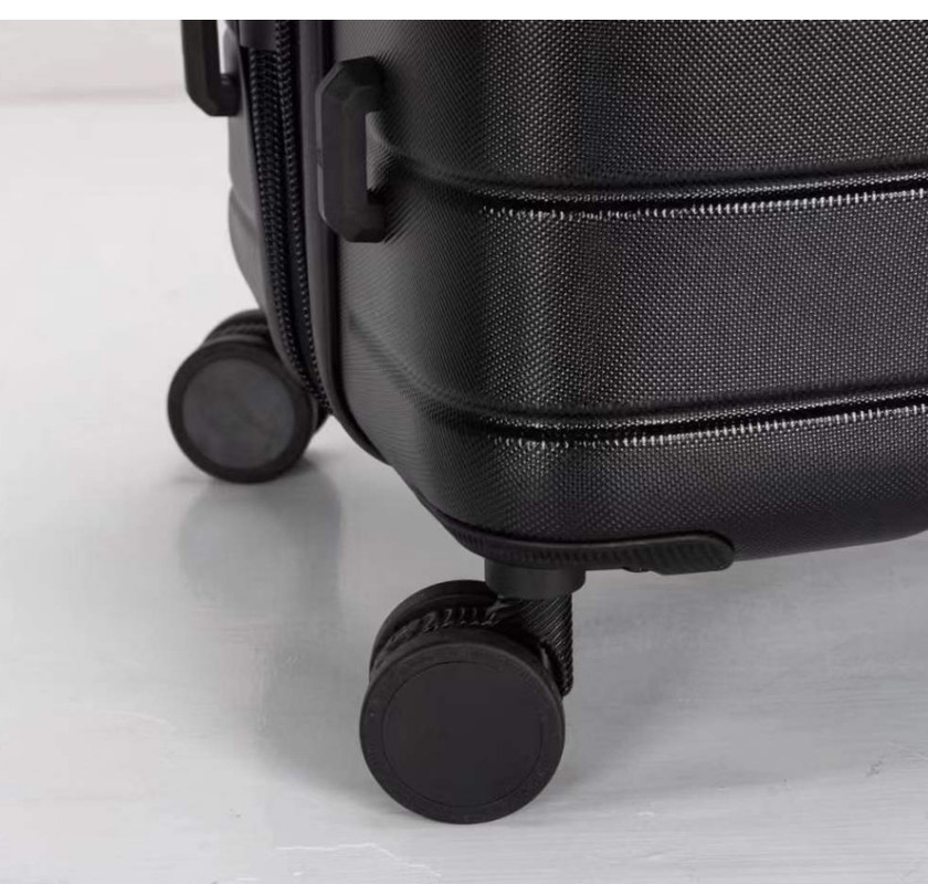 Чёрный неразрывный р.п. Новейший чемодан прочный багаж 28 расширяемый чемодан для деловых поездок